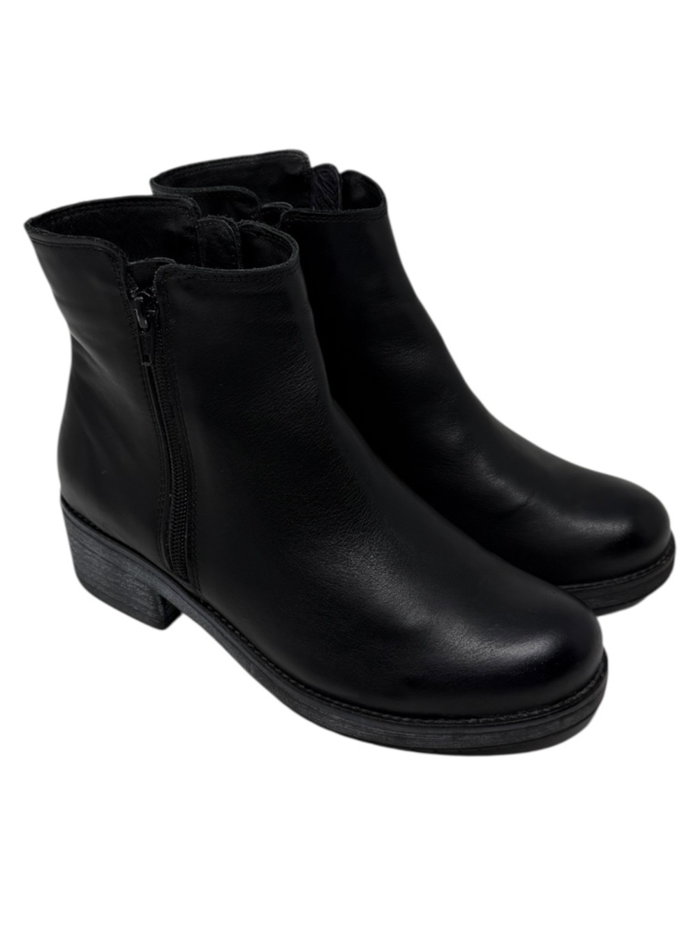 NAOT Wander Bootie Black Leather Ankle Boots
